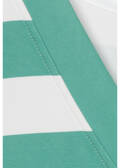 Softes Kurzarm-Sweatshirt mit Streifen /