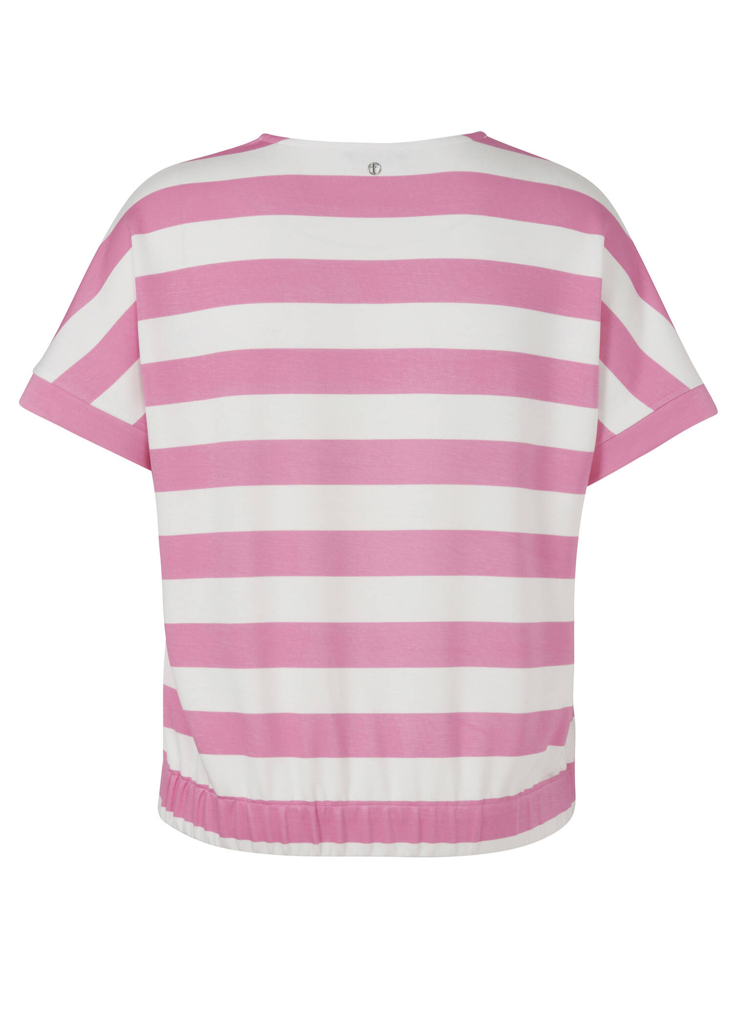Softes Kurzarm-Sweatshirt mit Streifen /