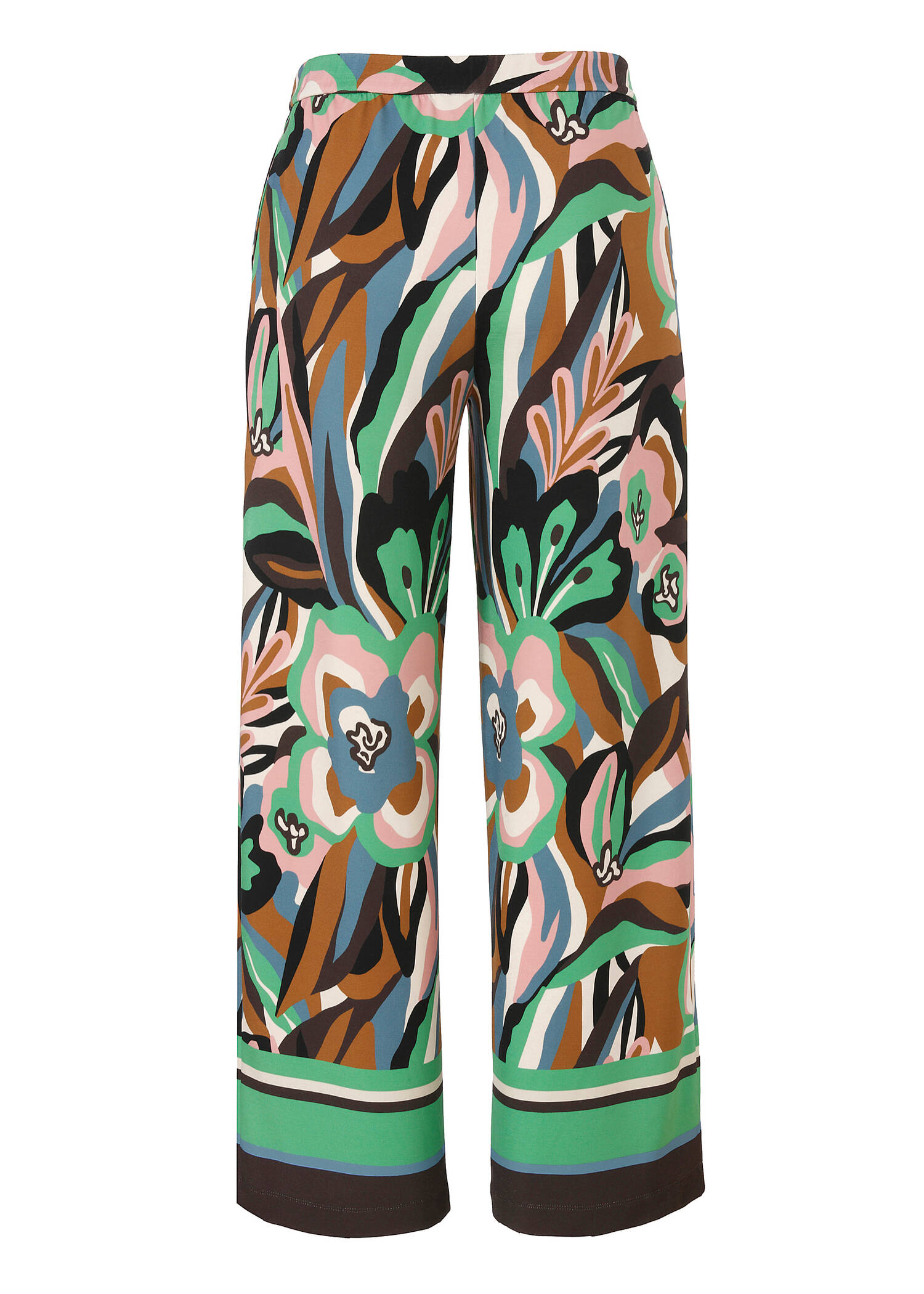 Topmodische Print-Sweathose im 70iger-Jahre Stil, weite Beine /