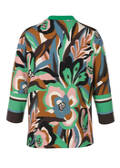 Topmodisches 3/4-Arm Print-Sweatshirt im 70iger-Jahre Stil /