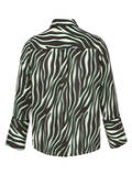 Fließende Hemdbluse mit modischem Retro-Print /