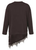 Raffiniertes Sweatshirt mit Blusenansatz / 