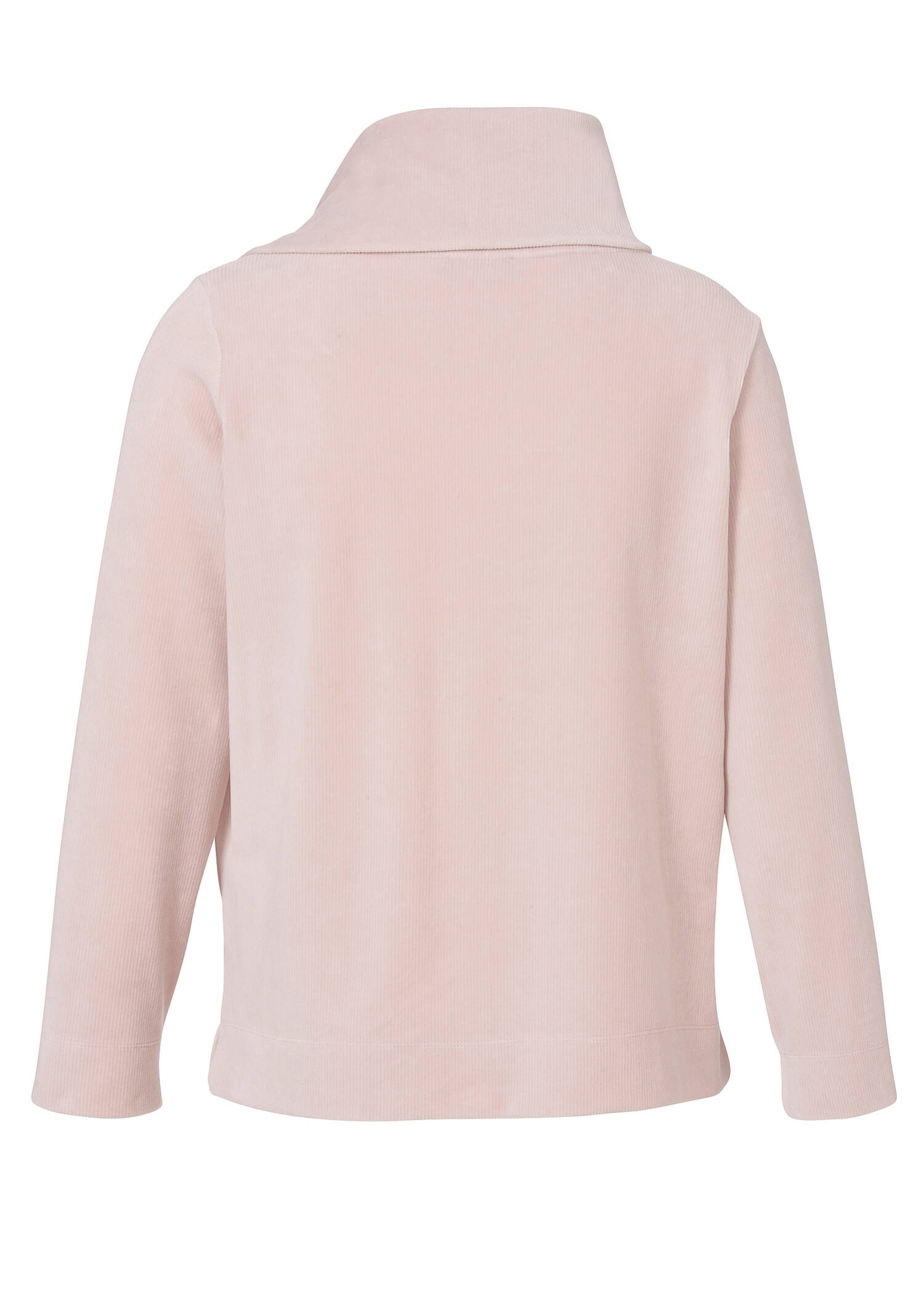 Feminines Sweatshirt mit softer Rippstruktur /