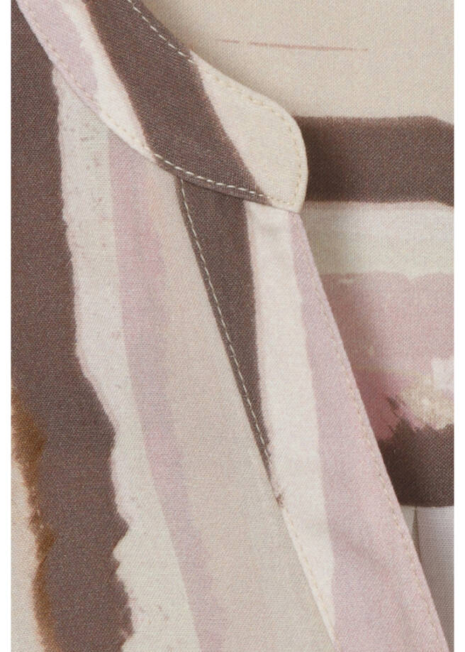 Fließende Viskose-Print-Bluse im Blouson-Style /