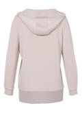 Zartrosa Kapuzen-Sweatshirt mit gestricktem Rippbund /