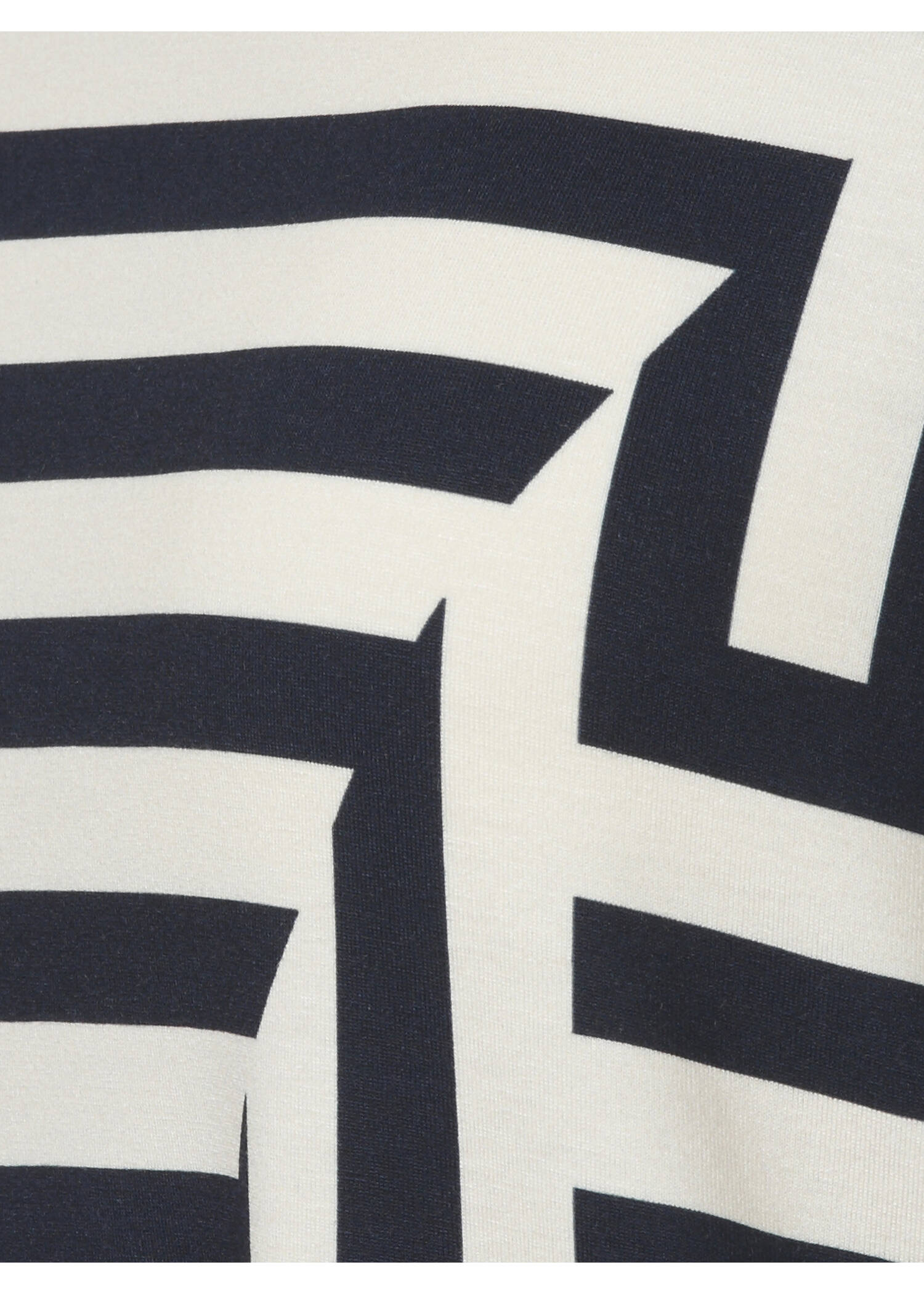 3/4-Arm Viskose-Jersey Shirt mit Streifenmuster / 