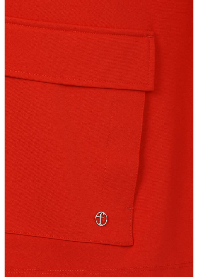 Stehkragen-Jacke mit Zipper / 