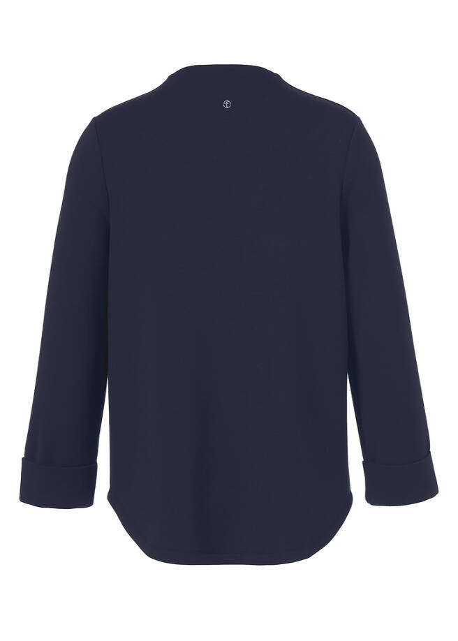 Edle 3/4-Arm Sweat-Jacke, leicht ausgestellt /
