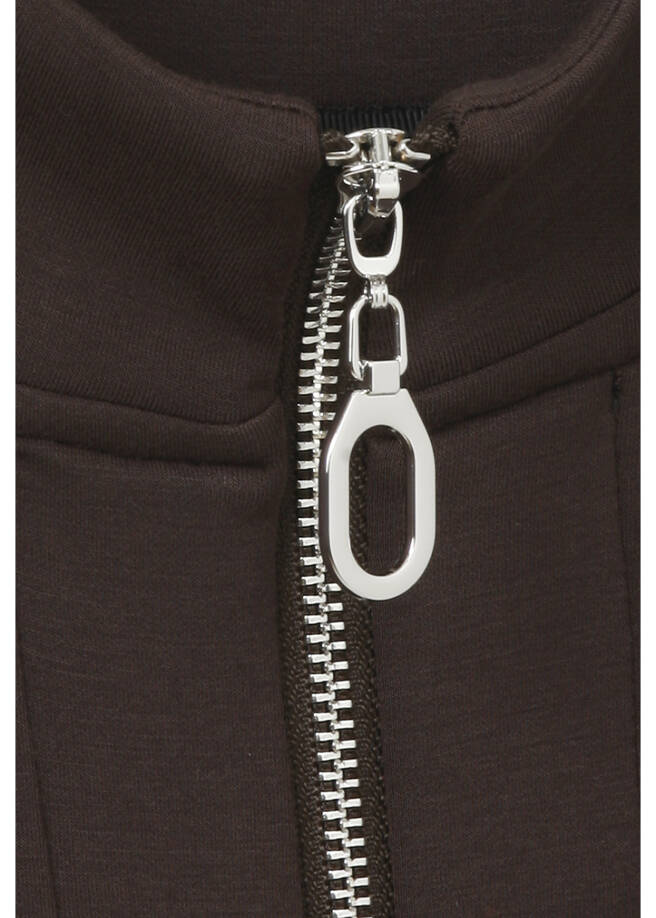 Moderne Sweat-Weste Chocolate /